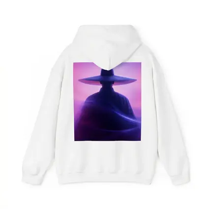 Samurai Figure Purple Neon Mist Background