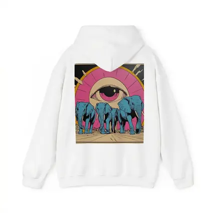 Blue Elephants Giant Eye Pop Art