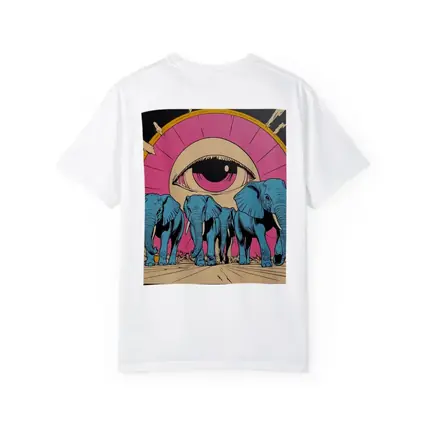 Blue Elephants Giant Eye Pop Art