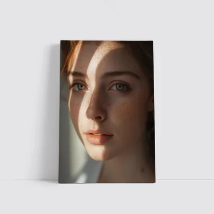 Young Woman With Freckles Soft Light