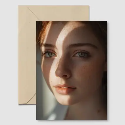 Young Woman With Freckles Soft Light