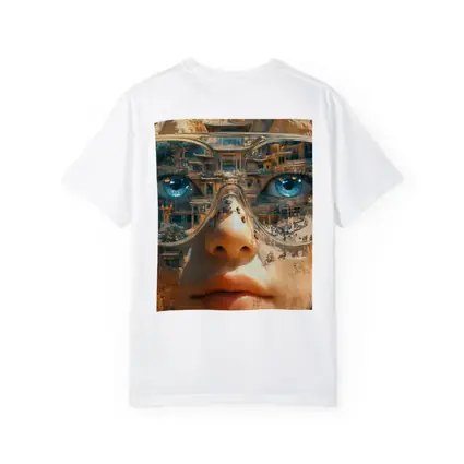 Woman Face Double Exposure Ancient Temple