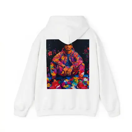 Colorful Man Portrait Pop Art Flowers