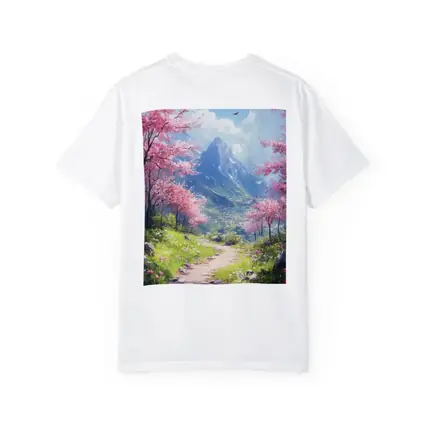 Cherry Blossom Path Mountain Anime Art