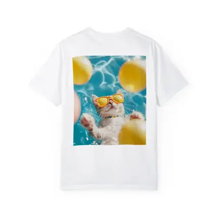Cool Cat Sunglasses Swimming Pool Summer
