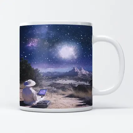 Desert Stargazer Milky Way Night Sky Art