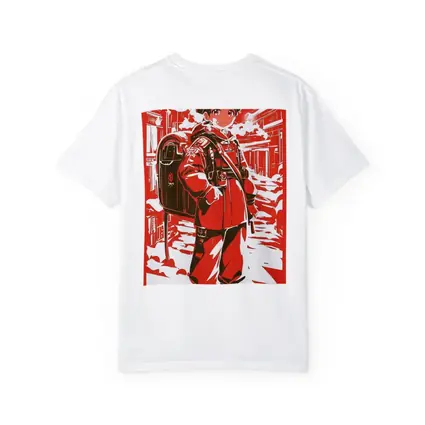 Anime Manga Girl Postal Worker Red City