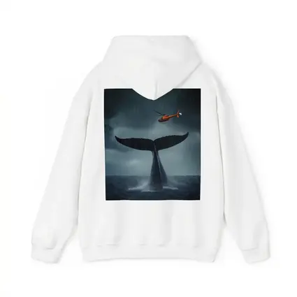 Whale Tail Rising Storm Sea Helicopter