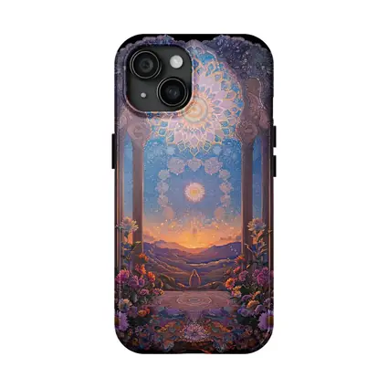 Mandala Arch Floral Mystic Sunset Landscape