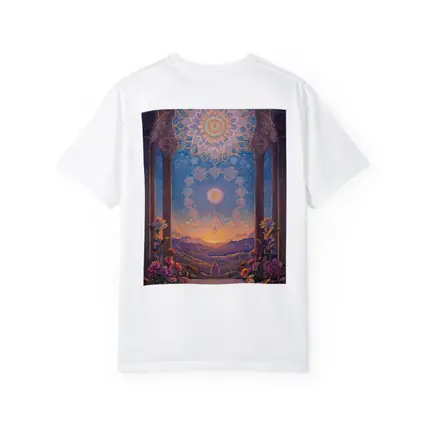 Mandala Arch Floral Mystic Sunset Landscape