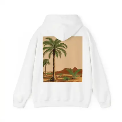 Desert Palm Trees Vintage Botanical Illustration