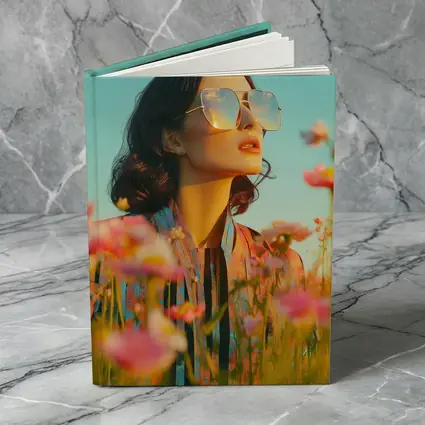 Woman Sunglasses Pink Wildflower Field Summer