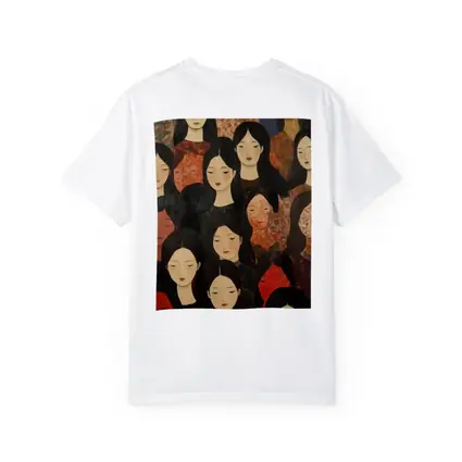 Women Crowd Folk Art Dark Background
