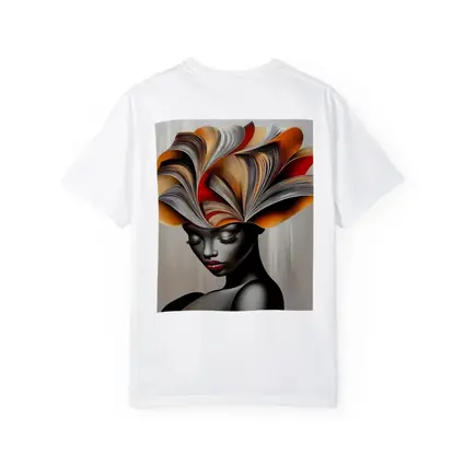 Woman With Book Pages Headdress Art