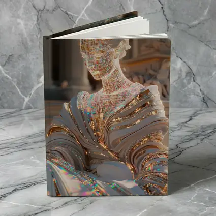Holographic Greek Sculpture Classical Architecture Background