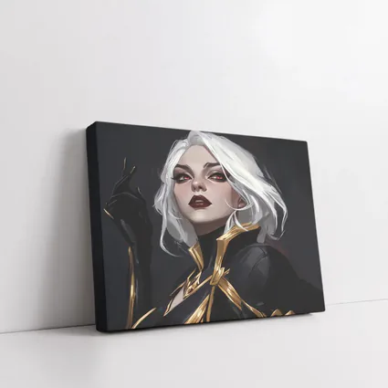 White Haired Villain Woman Dark Fantasy Art