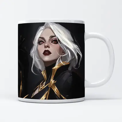White Haired Villain Woman Dark Fantasy Art