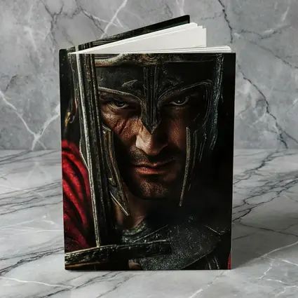 Spartan Warrior Helmet Sword Dark Background