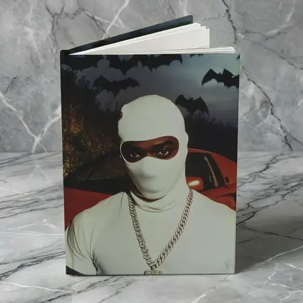 Masked Man Red Ferrari Bats Night