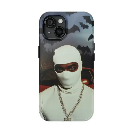 Masked Man Red Ferrari Bats Night
