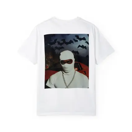 Masked Man Red Ferrari Bats Night