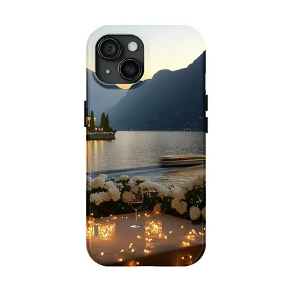 Lake Como Sunset Roses Candlelight Evening
