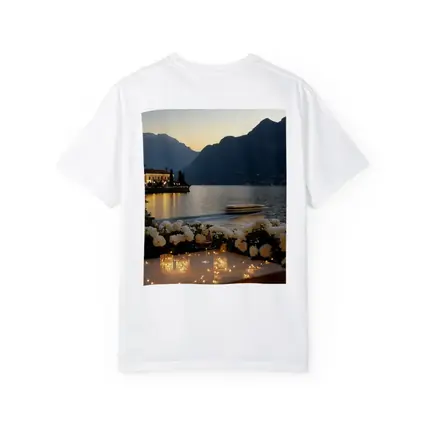 Lake Como Sunset Roses Candlelight Evening