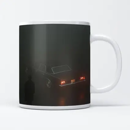 Dark Chevrolet Impala Figure Foggy Night