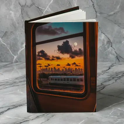 City Skyline Sunset View Train Window
