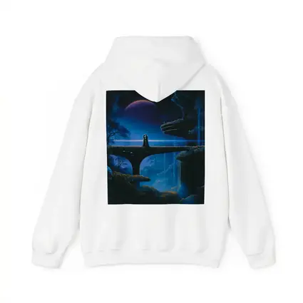 Couple Silhouette Fantasy Blue Alien Landscape