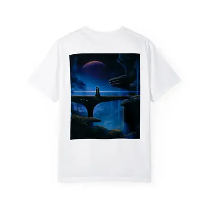 Couple Silhouette Fantasy Blue Alien Landscape