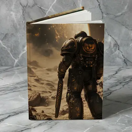 Space Marine Warrior on Alien Planet Surface