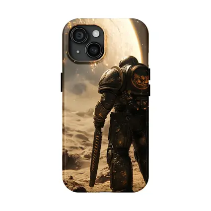 Space Marine Warrior on Alien Planet Surface
