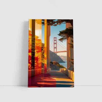 Golden Gate Bridge San Francisco Warm Sunset