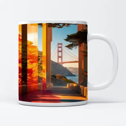Golden Gate Bridge San Francisco Warm Sunset