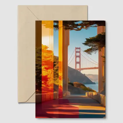 Golden Gate Bridge San Francisco Warm Sunset