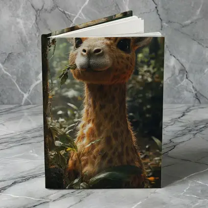 Cute Baby Giraffe In Jungle Forest