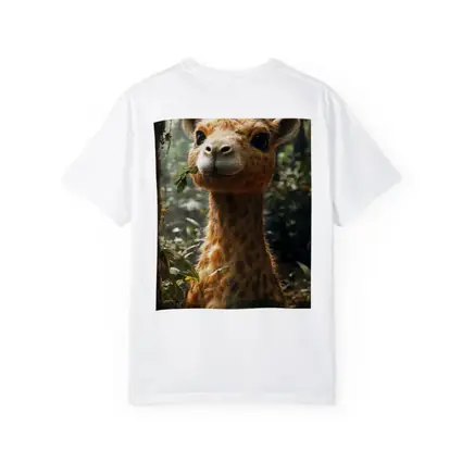 Cute Baby Giraffe In Jungle Forest