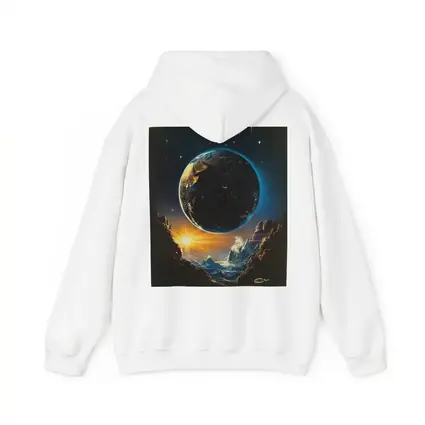 Earth From Space Cosmic Sunrise Fantasy Art