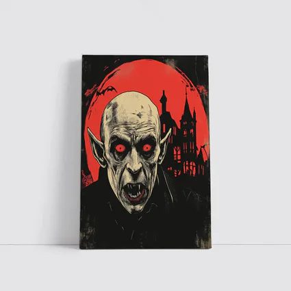 Nosferatu Vampire Red Moon Gothic Horror
