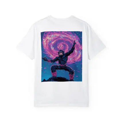 Cosmic Monkey Warrior Galaxy Space Art