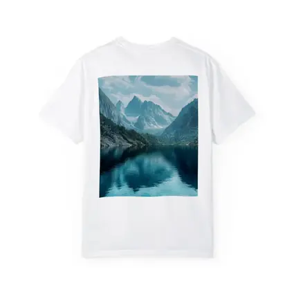 Crystal Mountain Lake Reflection Blue Sky