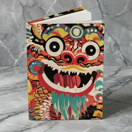 Chinese Dragon Dance Head Pop Art