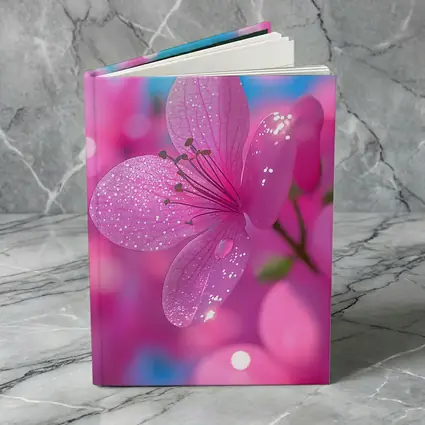 Pink Flower Blossoms Blue Sky Background