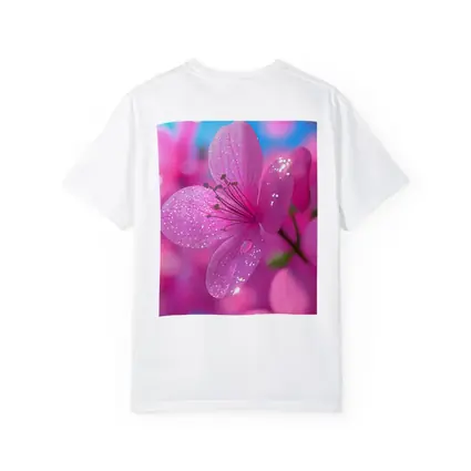 Pink Flower Blossoms Blue Sky Background