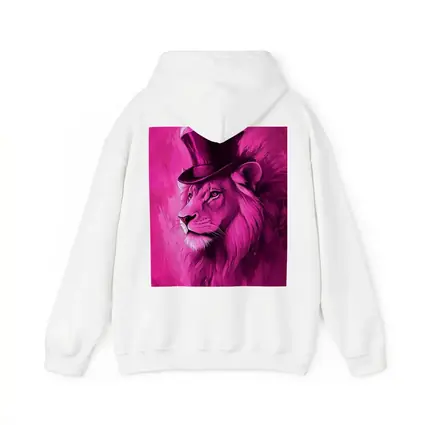 Pink Lion Top Hat Magenta Art