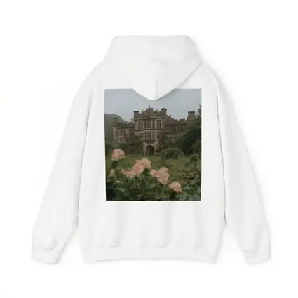 English Manor House Overgrown Rose Garden Fog