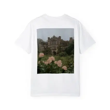 English Manor House Overgrown Rose Garden Fog