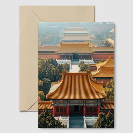 Forbidden City Imperial Palace Beijing Aerial View