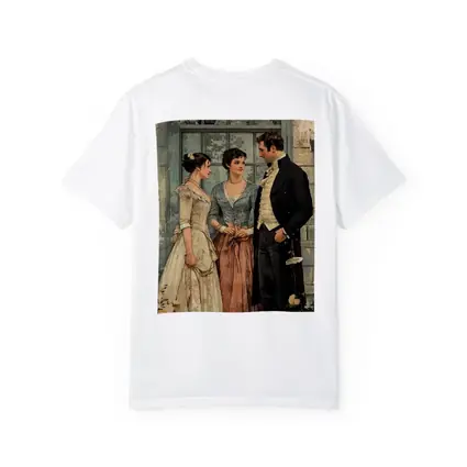 Regency Era Couple Vintage Illustration Art